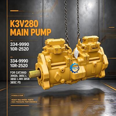 334-9990 10R-2520 ΚΥΡΙΑ ΑΝΤΛΙΑ K3V280 για CAT390D 390DL 385C L MH 385B 385C FS ΟΛΟΚΑΙΝΟΥΡΓΙΑ ΥΔΡΑΥΛΙΚΗ ΑΝΤΛΙΑ